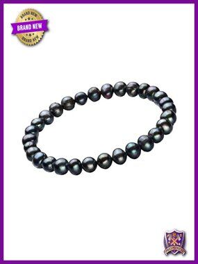 Handmade Freshwater Cultured Pearl Bracelet 7-8mm Stretchy